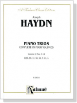 Haydn Piano Trios , Complete in Four Volumes 【Volume 2】 Nos. 7- 12 HOB. XV: 12 , 30 , 20 , 7 , 14 , 3