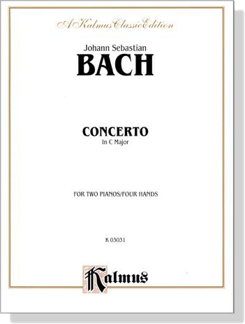 J.S. Bach【Concerto In C Major】for Two Pianos / Four Hands