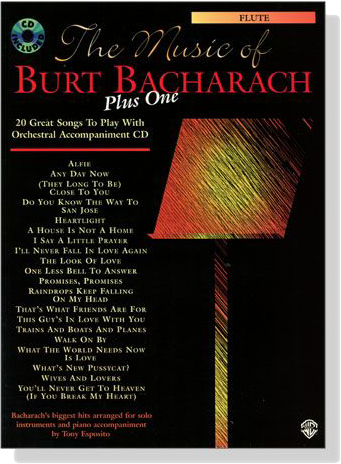 The Music of Burt Bacharach【CD+樂譜】Plus One for Flute