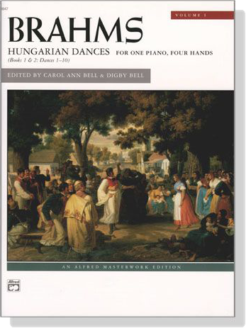 Brahms【Hungarian Dances, Vol. 1】for one Piano , Four Hands