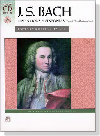 J.S. Bach【CD+樂譜】Inventions and Sinfonias (Two- & Three-Part Inventions) Piano