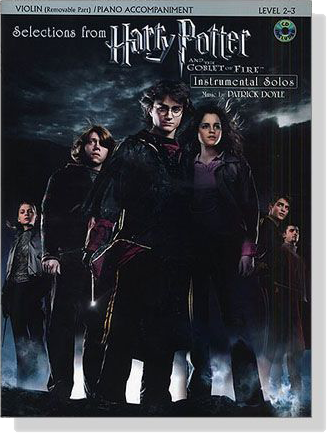 Harry Potter and the Goblet of Fire【CD+樂譜】Violin/Piano Accompaniment , Selections from , Level 2-3