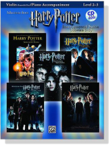 Harry Potter Instrumental Solos【CD+樂譜】Violin/Piano Accompaniment , Selections from Movies 1-5 , Level 2-3