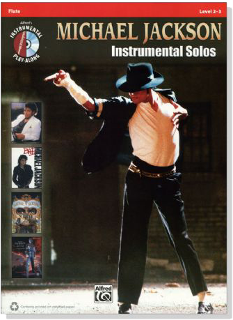 Michael Jackson【CD+樂譜】Instrumental Solos for Flute , Level 2-3