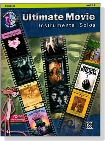Ultimate Movie Instrumental Solos【CD+樂譜】for Trombone, Level 2-3