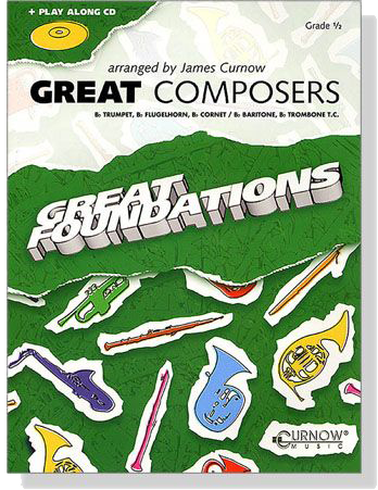 Great Composers for B♭Trumpet/Euphonium【CD+樂譜】Grade 1/2