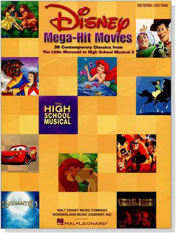 Mega-Hit Disney Movies【Easy Piano】2nd Edition