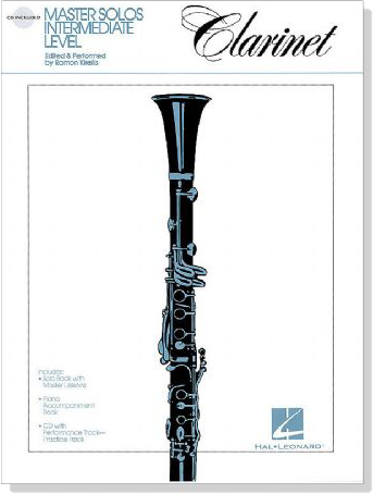 Master Solos Intermediate Level for Clarinet【CD+樂譜】