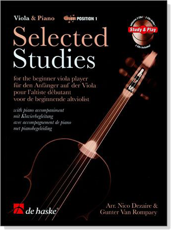 Selected Studies for Viola & Piano【雙CD+樂譜】Position 1