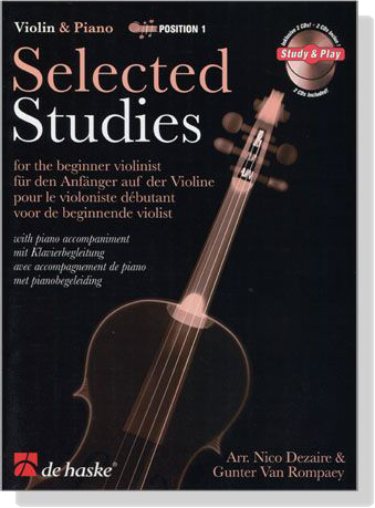 Selected Studies for Violin & Piano【雙CD+樂譜】Position 1