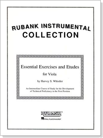 Rubank Instrumental Collection【Essential Exercises and Etudes】 for Viola