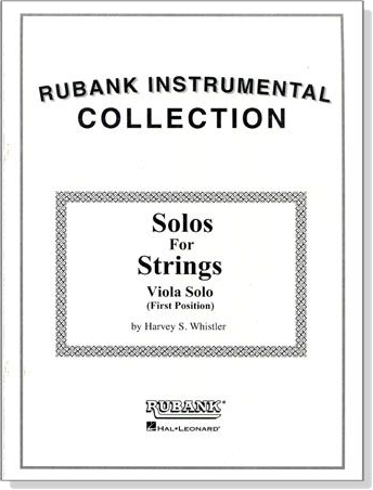 Rubank Instrumental Collection【Solos for Strings】Viola Solo(First Position)