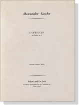 Alexander Goehr【Capriccio ,Op. 6】for Piano Alexander Goehr【Capriccio ,Op. 6】for Piano