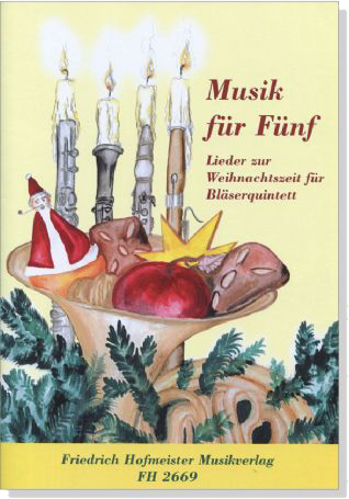 【Lieder zur Weihnachtszeit】für Bläserquintett , Musik für Fünf