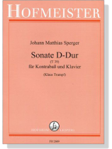 Johann Matthias Sperger【Sonate D - Dur(T39)】für Kontrabaß und Orchester Johann Matthias Sperger【Sonate D - Dur(T39)】für Kontrabaß und Orchester