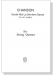 Chanson【Garde-Moi La Derniere Danse / ラストダンスは私と】for String Quartet Chanson【Garde-Moi La Derniere Danse / ラストダンスは私と】for String Quartet