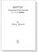 Bartok ルーマニア民族舞曲 for String Quartet Bartok ルーマニア民族舞曲 for String Quartet