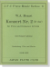 W.A. Mozart【Konzert Nr. 2 (D-dur)  , K.V. 314】für Flöte und Orchester