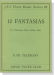 G. PH. Telemann【12 Fantasias】for Transverse Flute without Bass