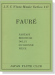 Fauré【Fantasy、Berceuse、Dolly、Sicilienne、Pièce】for Flute and Piano