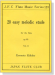 Ernesto Köhler【20 Easy melodic etude , Op. 93】for the Flute , Vol.2