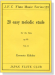Ernesto Köhler【20 Easy melodic etude , Op. 93】for the Flute , Vol.2 Ernesto Köhler【20 Easy melodic etude , Op. 93】for the Flute , Vol.2