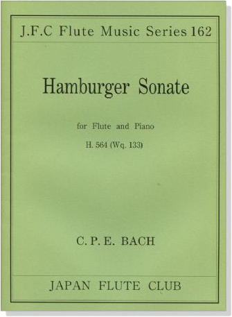 C. P. E. Bach【Hamburger Sonate , H.564(Wq. 133)】for Flute and Piano