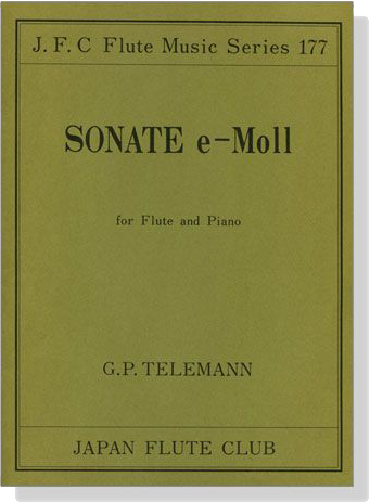 G.P. Telemann【Sonate e-Moll】for Flute and Piano