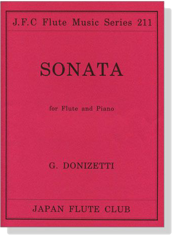 G.  Donizetti【Sonata g-moll】for Flute and Piano