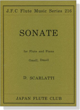 D. Scarlatti【Sonate G moll, D moll】for flute and Piano