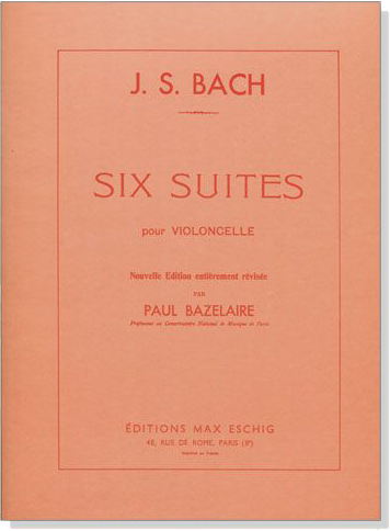 巴哈六首大提琴組曲 J. S. BACH SIX SUITES（法）