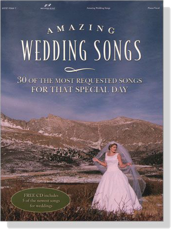Amazing Wedding Songs【CD+樂譜】Piano/Vocal