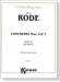 Rode【Concertos Nos. 6 and 7】for Violin and Piano