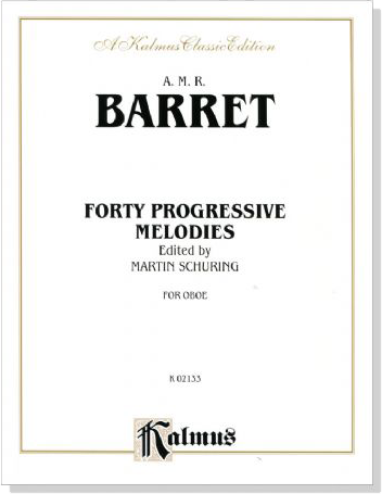 Barret【Forty Progressive Melodies】for Oboe