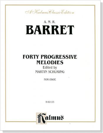 Barret【Forty Progressive Melodies】for Oboe Barret【Forty Progressive Melodies】for Oboe