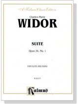 Widor【Suite Opus 34, No. 1】for Flute and Piano