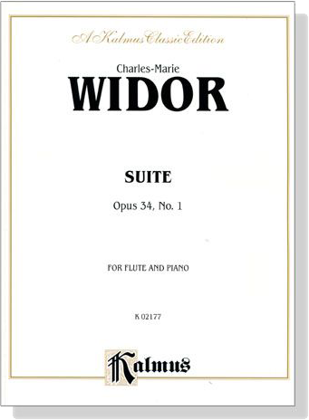 Widor【Suite Opus 34, No. 1】for Flute and Piano