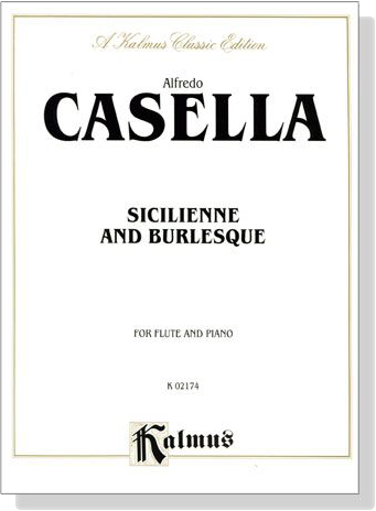 Casella【Sicilienne and Burlesque】for Flute and Piano