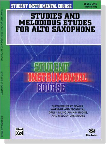Student Instrumental Course【Studies and Melodious Etudes for Alto Saxophone】Level One