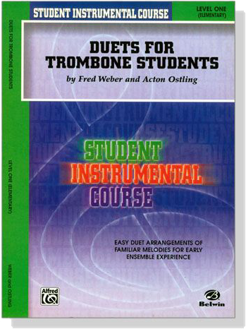 Student Instrumental Course【Duets for Trombone Students】Level One
