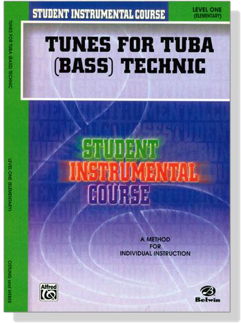 Student Instrumental Course【Tunes for Tuba (Bass) Technic】Level One