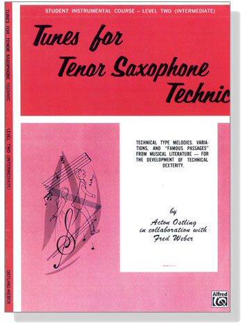 Student Instrumental Course【Tunes for Tenor Saxophone Technic】Level Two