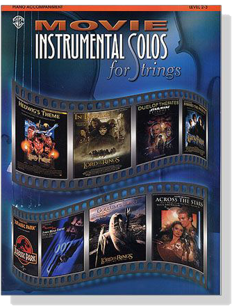 Movie Instrumental Solos for Strings【Piano Accompaniment】Level 2-3