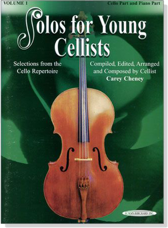 Solos for Young Cellists Volume【1】Cello Part and Piano Part