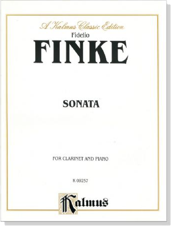 Finke【Sonata】for Clarinet and Piano