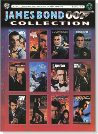 James Bond 007 Collection【CD+樂譜】Cello/Piano Accompaniment Level 2-3