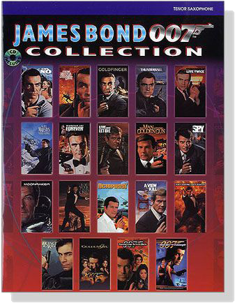 James Bond 007 Collection【CD+樂譜】Tenor Saxophone