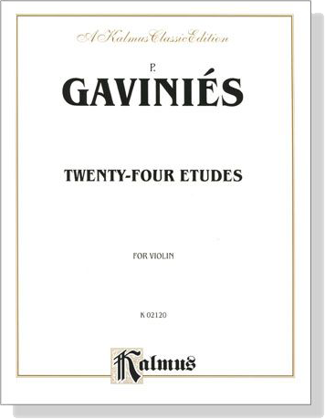 Gaviniés【24 Etudes】for Violin