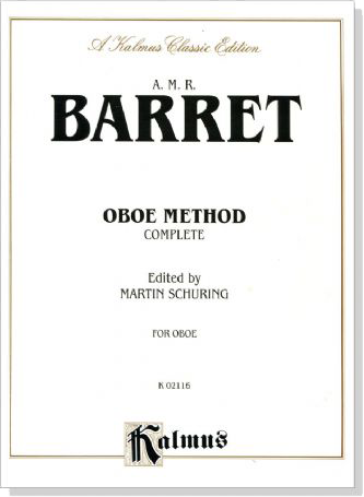 Barret【Oboe Method】Complete for Oboe Barret【Oboe Method】Complete for Oboe