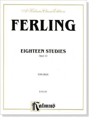 Ferling【18 Studies , Opus 12】for Oboe